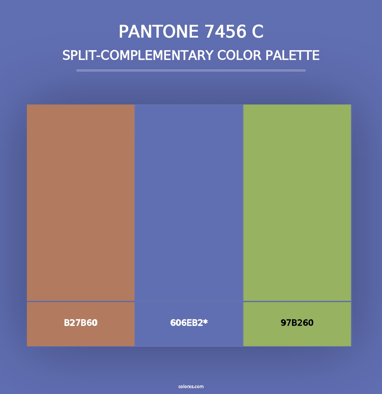 PANTONE 7456 C - Split-Complementary Color Palette