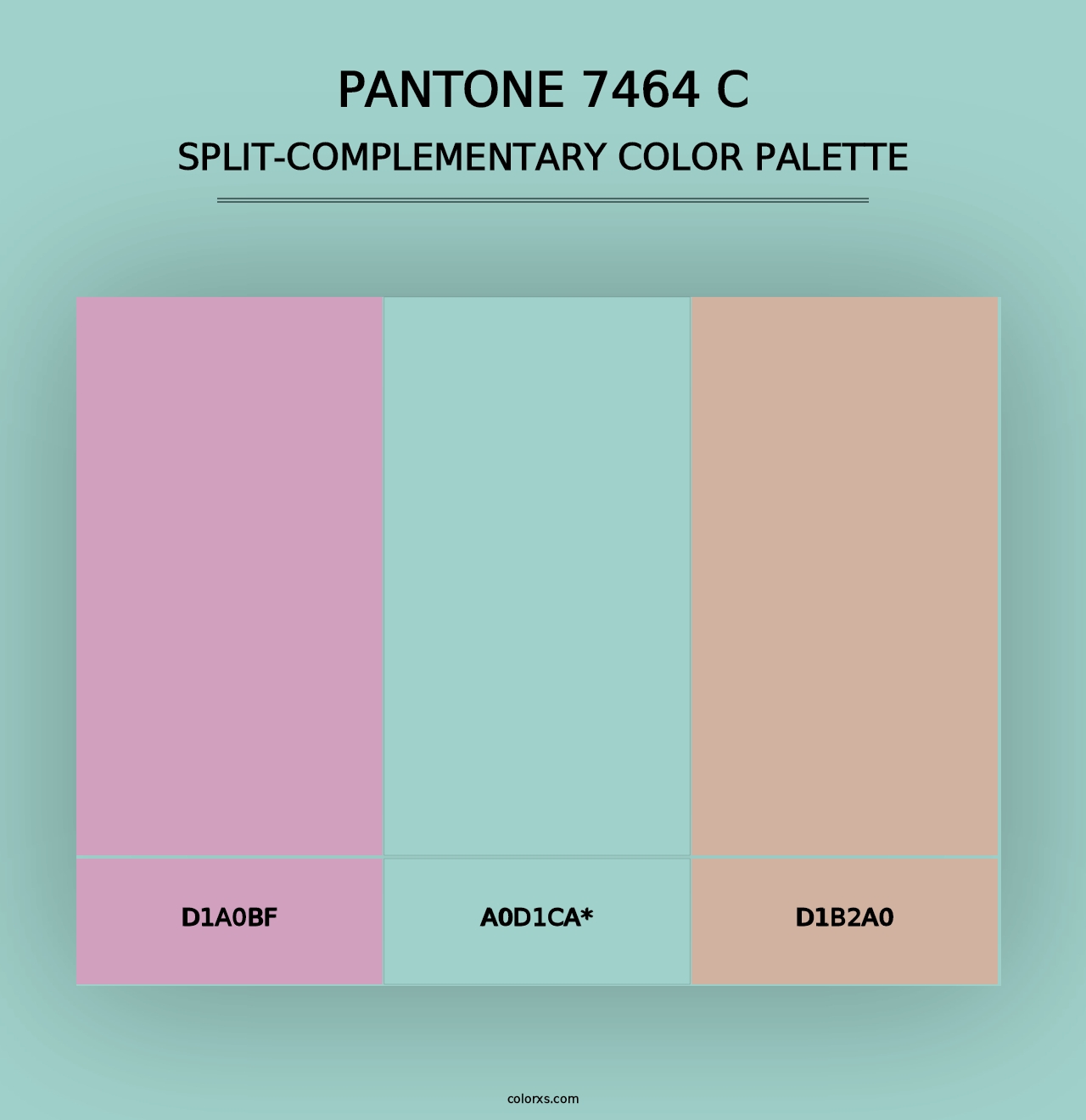 PANTONE 7464 C - Split-Complementary Color Palette