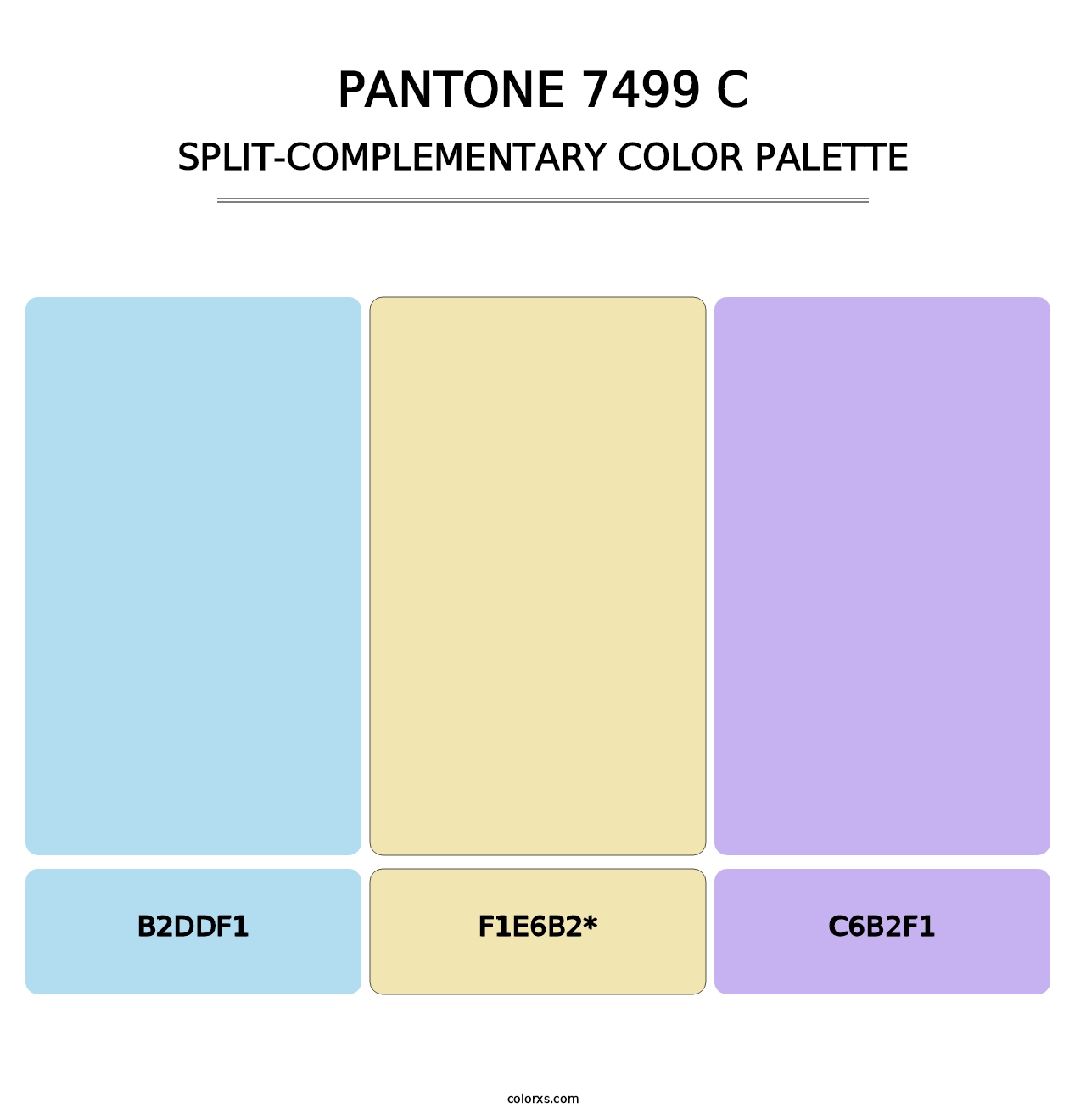 PANTONE 7499 C - Split-Complementary Color Palette