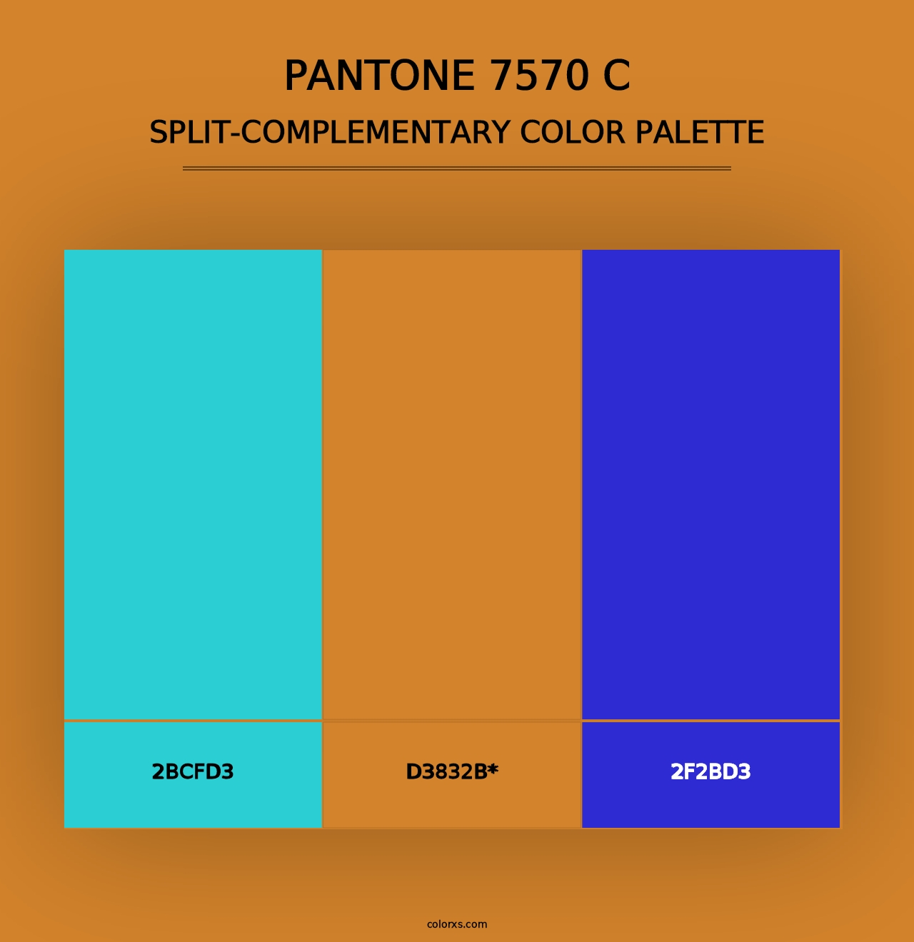 PANTONE 7570 C - Split-Complementary Color Palette