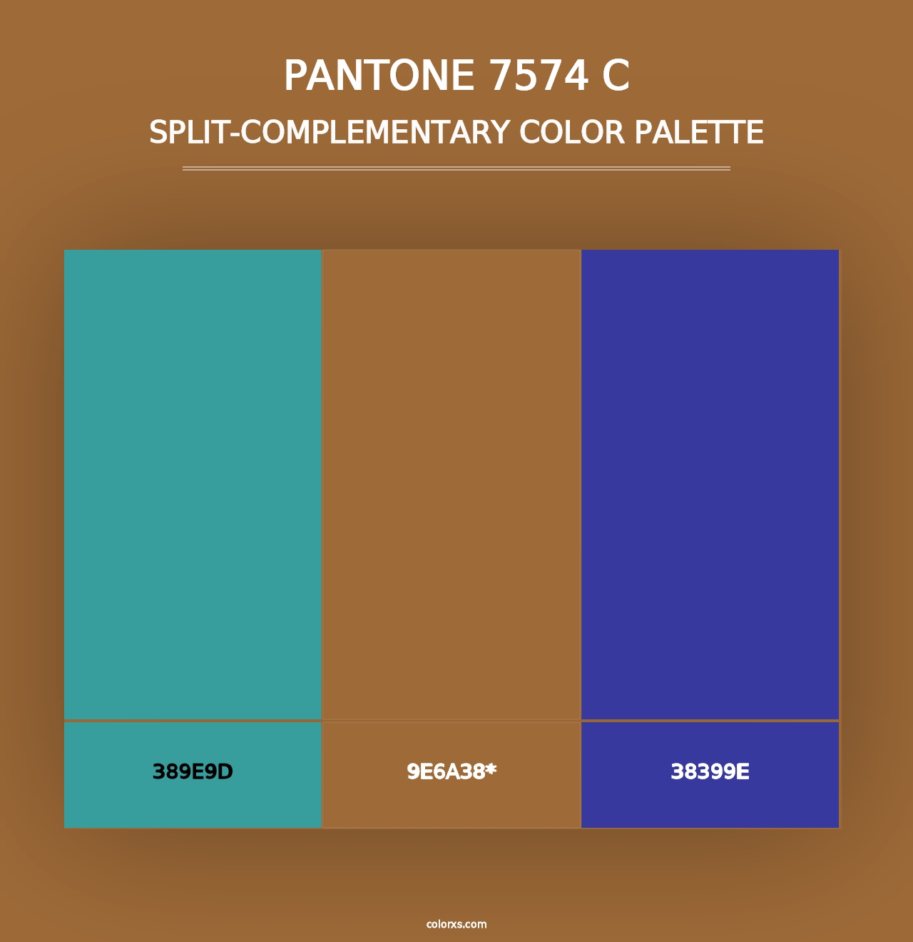 PANTONE 7574 C - Split-Complementary Color Palette