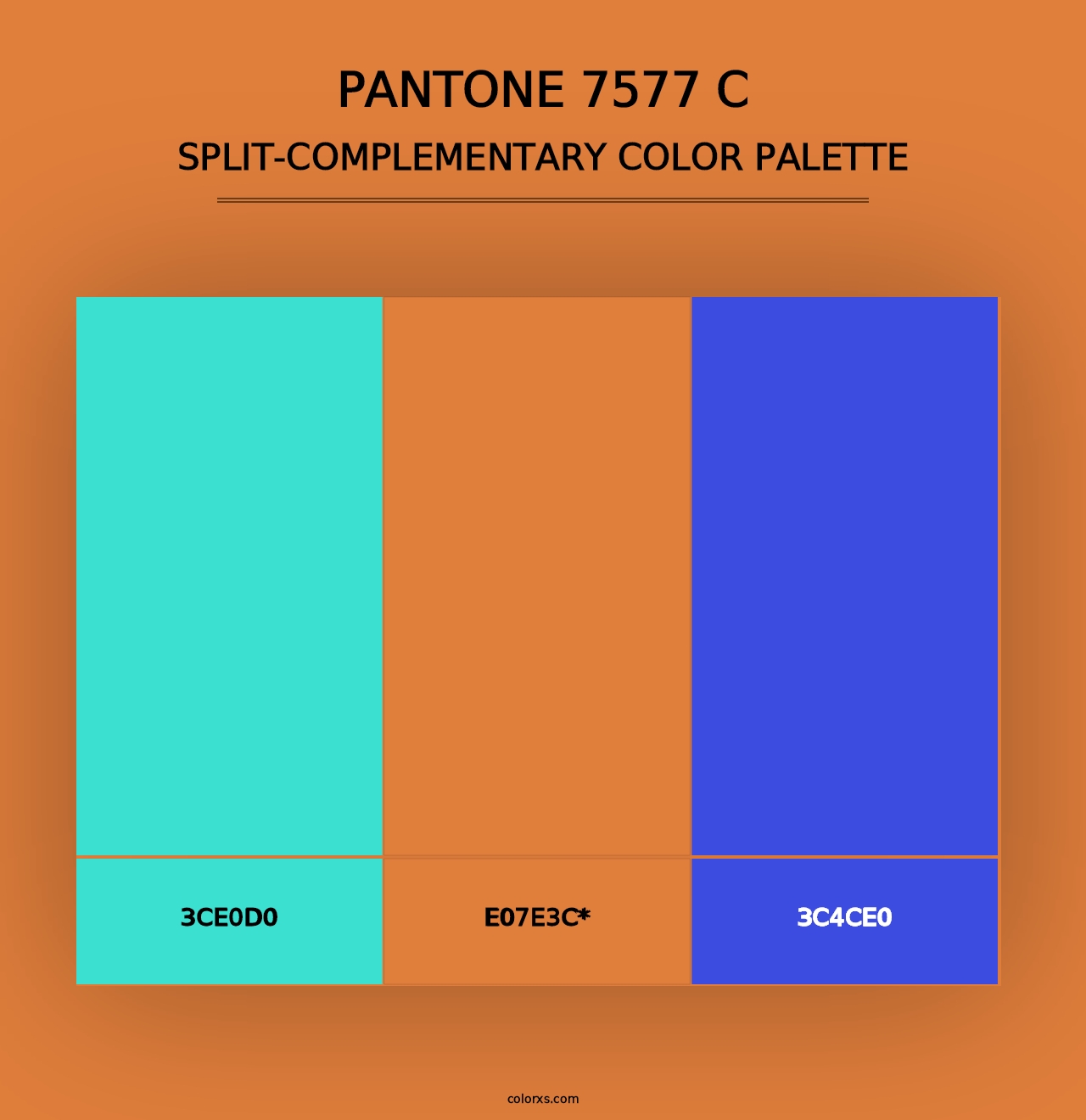 PANTONE 7577 C - Split-Complementary Color Palette