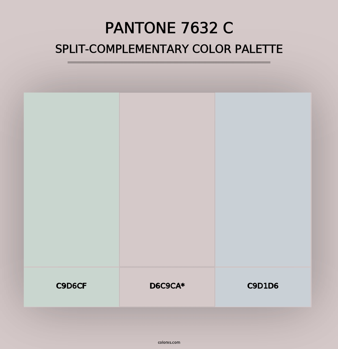 PANTONE 7632 C - Split-Complementary Color Palette