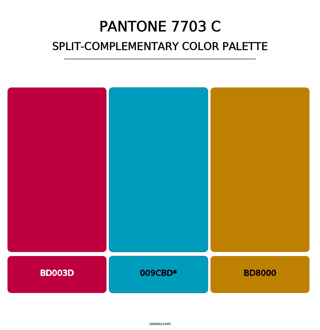 PANTONE 7703 C - Split-Complementary Color Palette