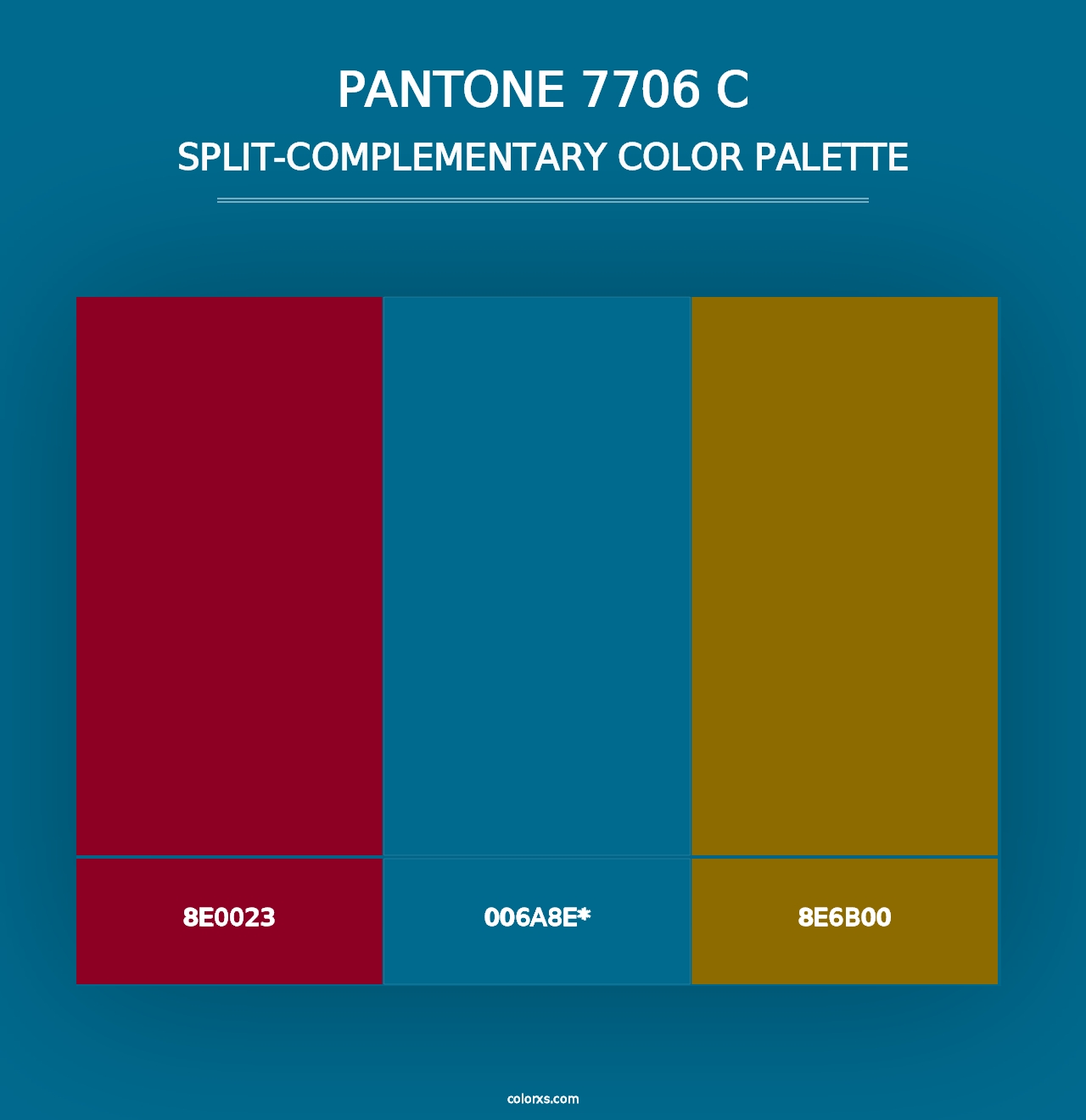 PANTONE 7706 C - Split-Complementary Color Palette