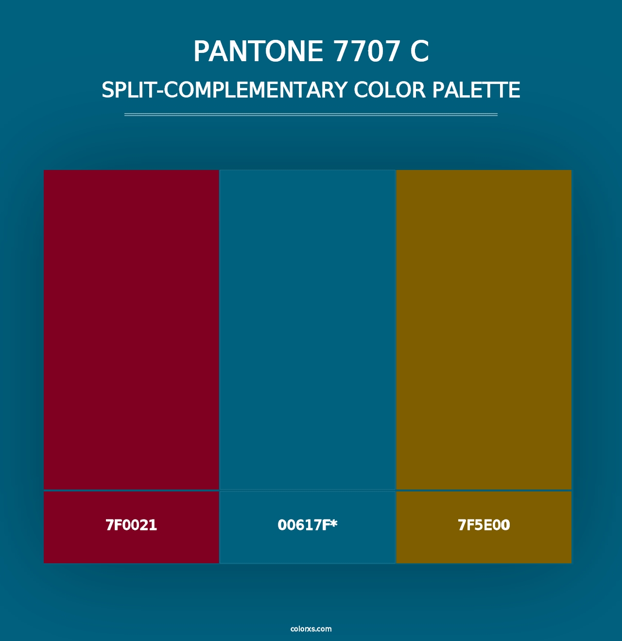 PANTONE 7707 C - Split-Complementary Color Palette