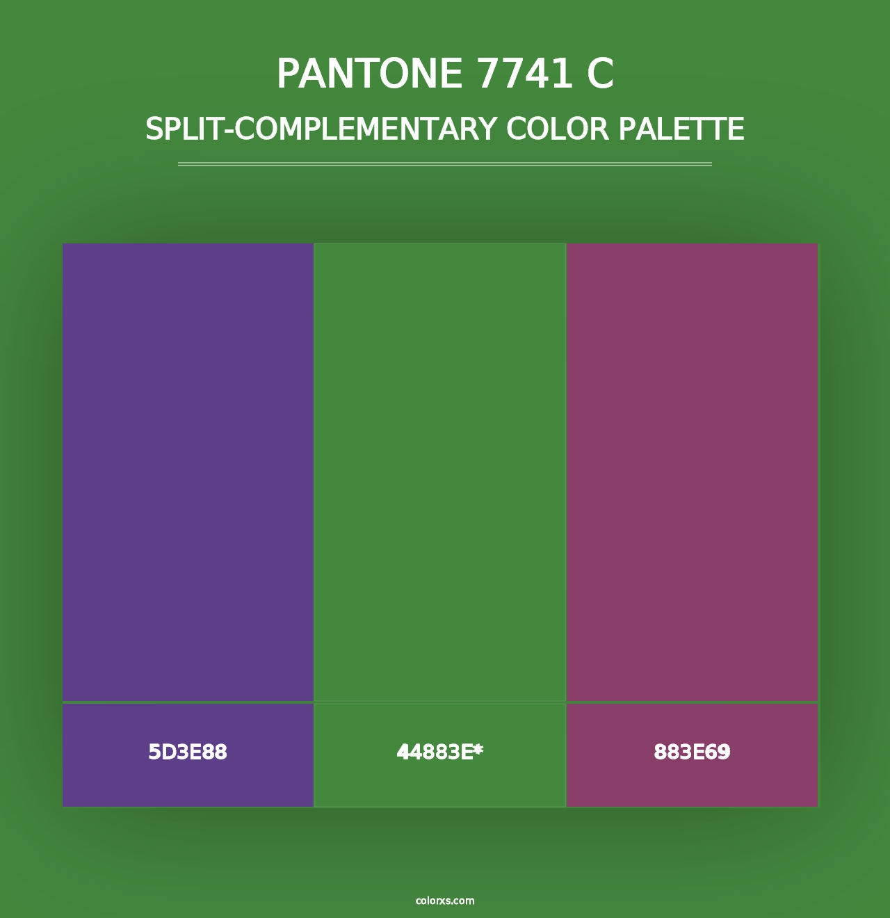 PANTONE 7741 C - Split-Complementary Color Palette