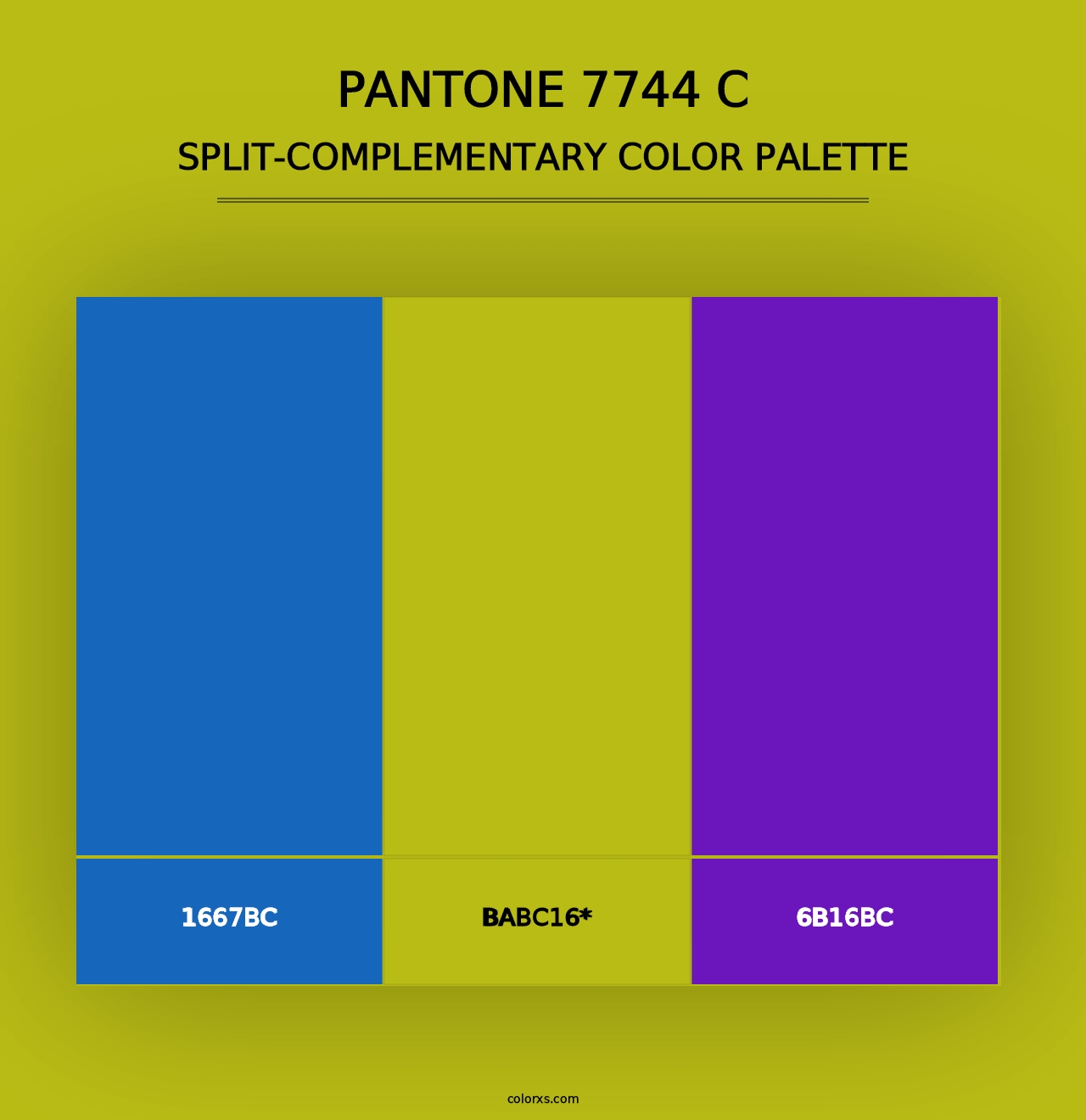 PANTONE 7744 C - Split-Complementary Color Palette