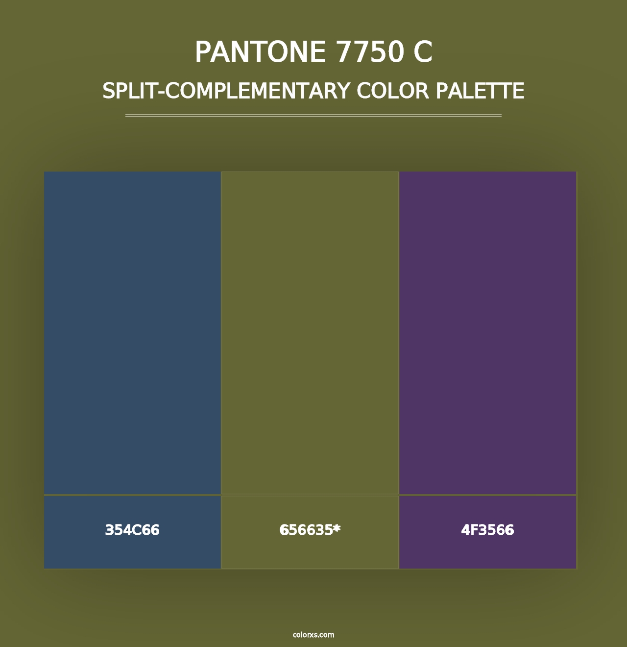 PANTONE 7750 C - Split-Complementary Color Palette