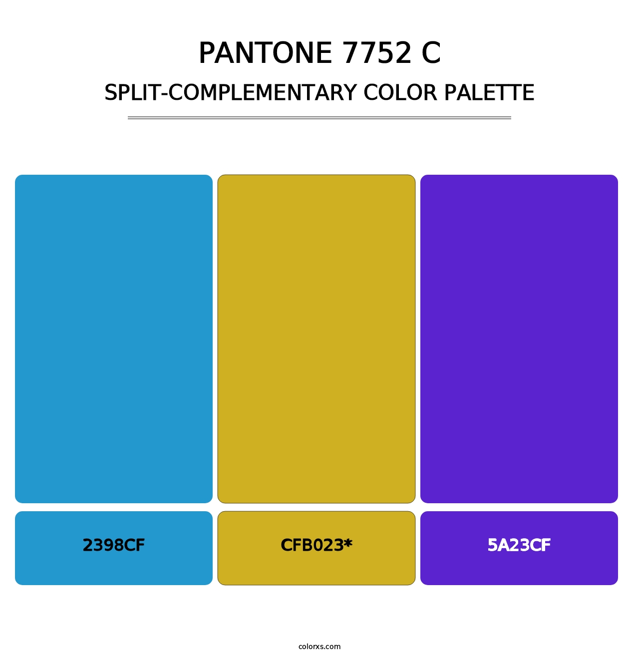 PANTONE 7752 C - Split-Complementary Color Palette