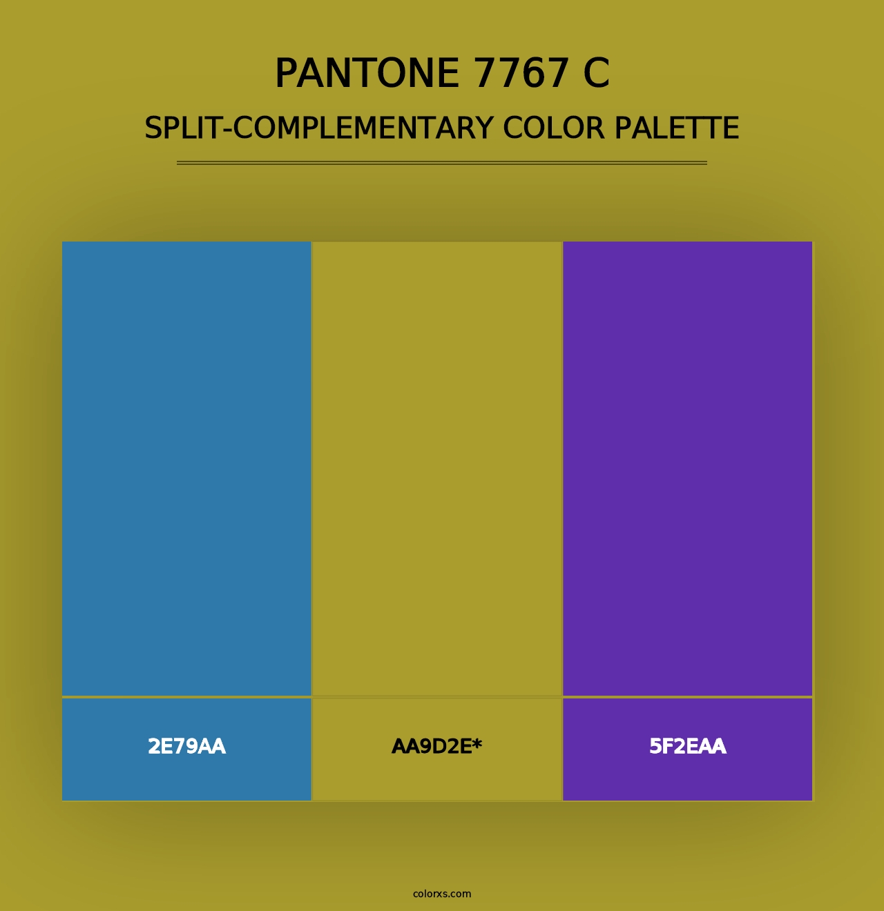 PANTONE 7767 C - Split-Complementary Color Palette