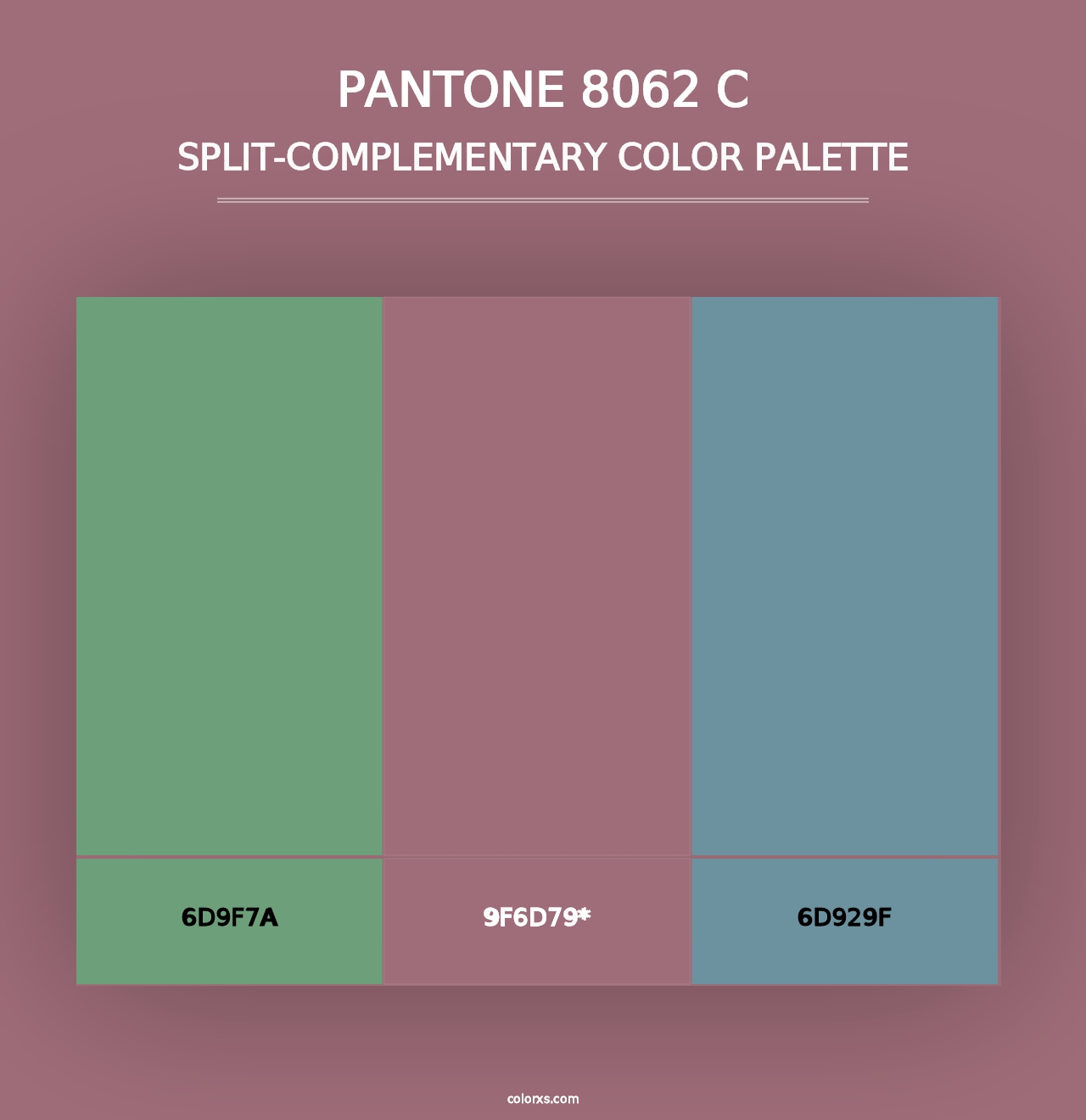 PANTONE 8062 C - Split-Complementary Color Palette