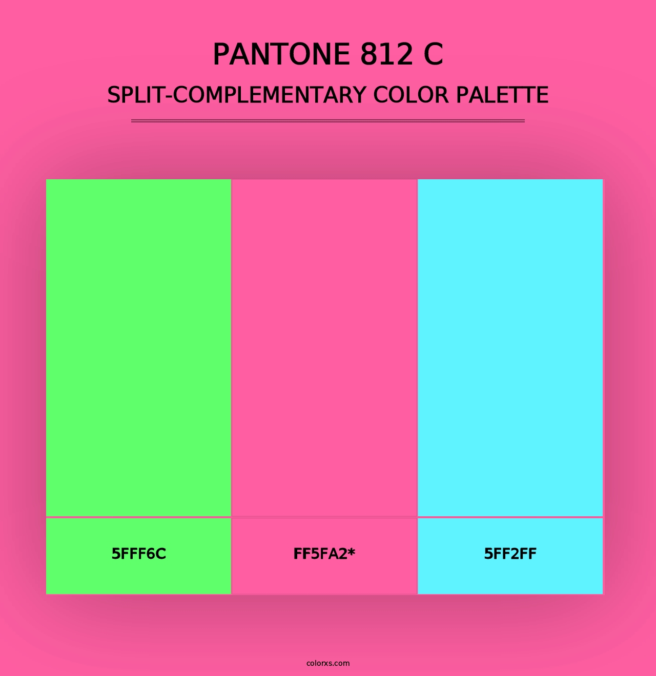 PANTONE 812 C - Split-Complementary Color Palette