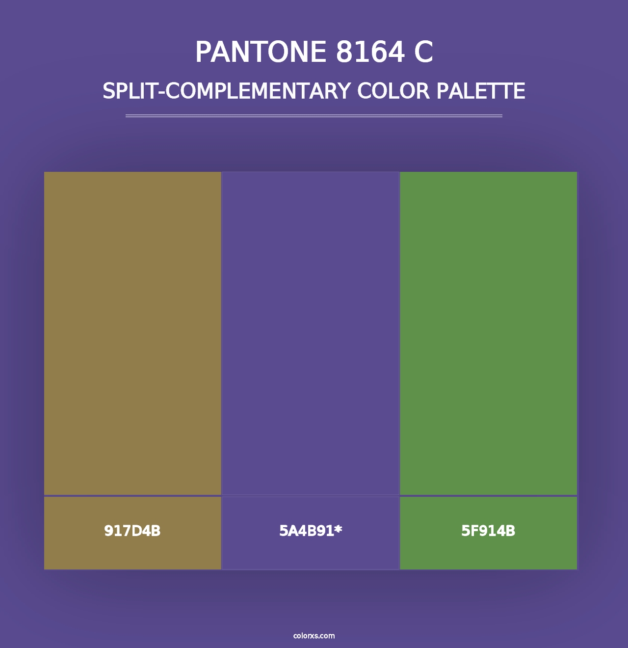 PANTONE 8164 C - Split-Complementary Color Palette