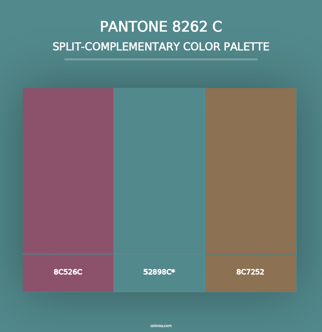 PANTONE 8262 C - Split-Complementary Color Palette