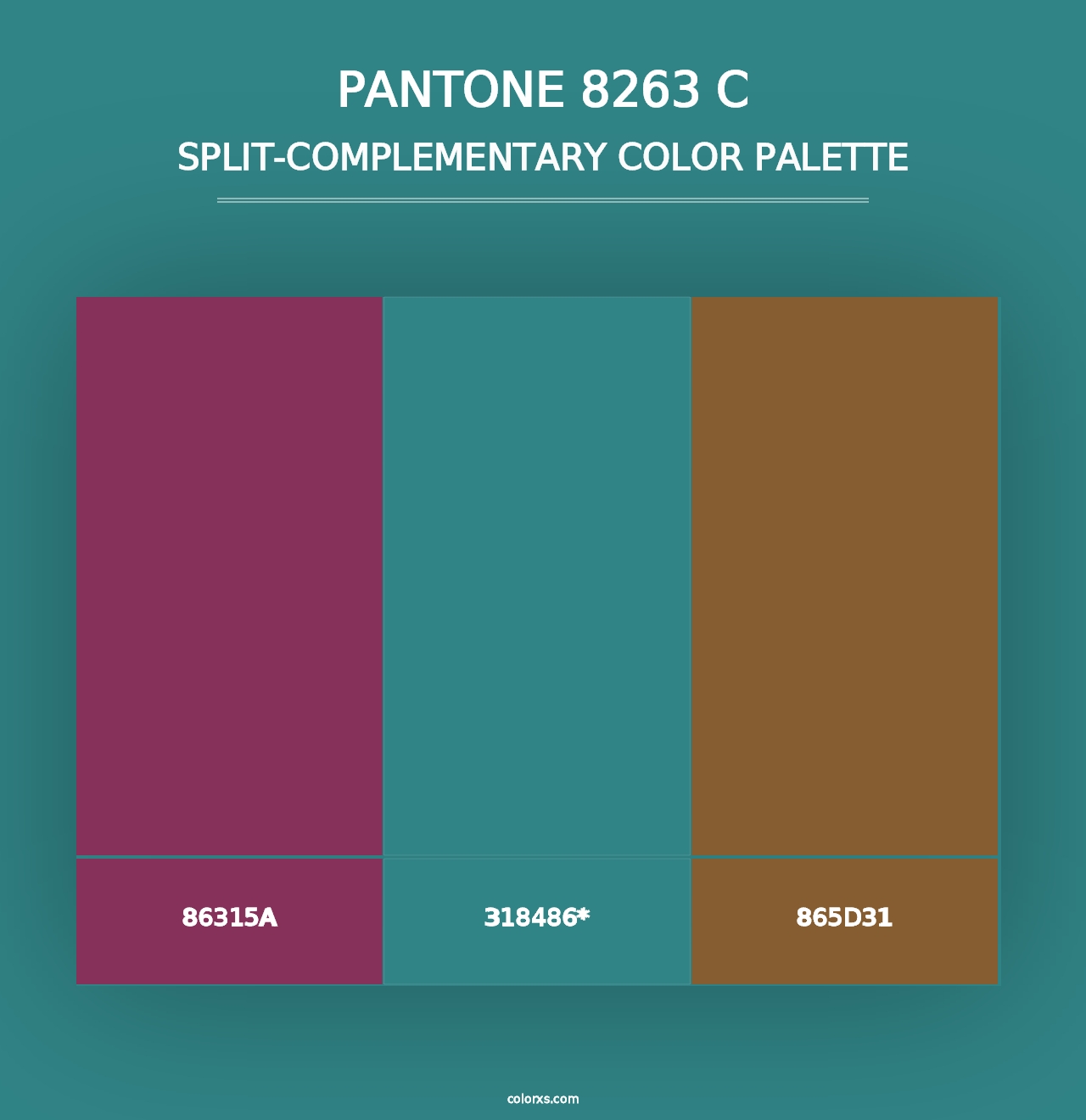 PANTONE 8263 C - Split-Complementary Color Palette