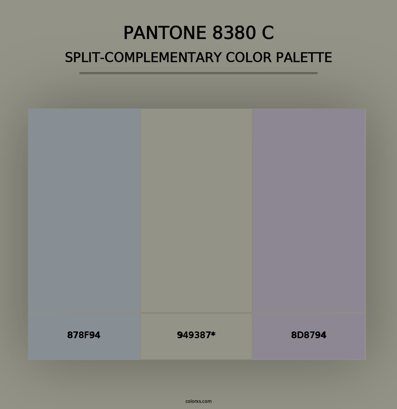 PANTONE 8380 C - Split-Complementary Color Palette