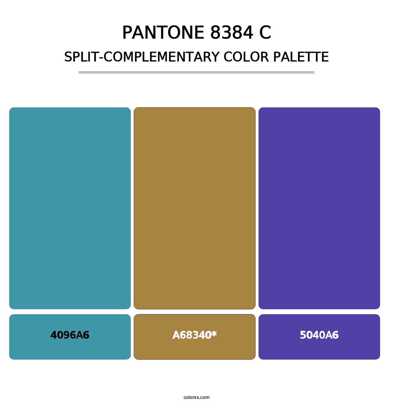 PANTONE 8384 C - Split-Complementary Color Palette