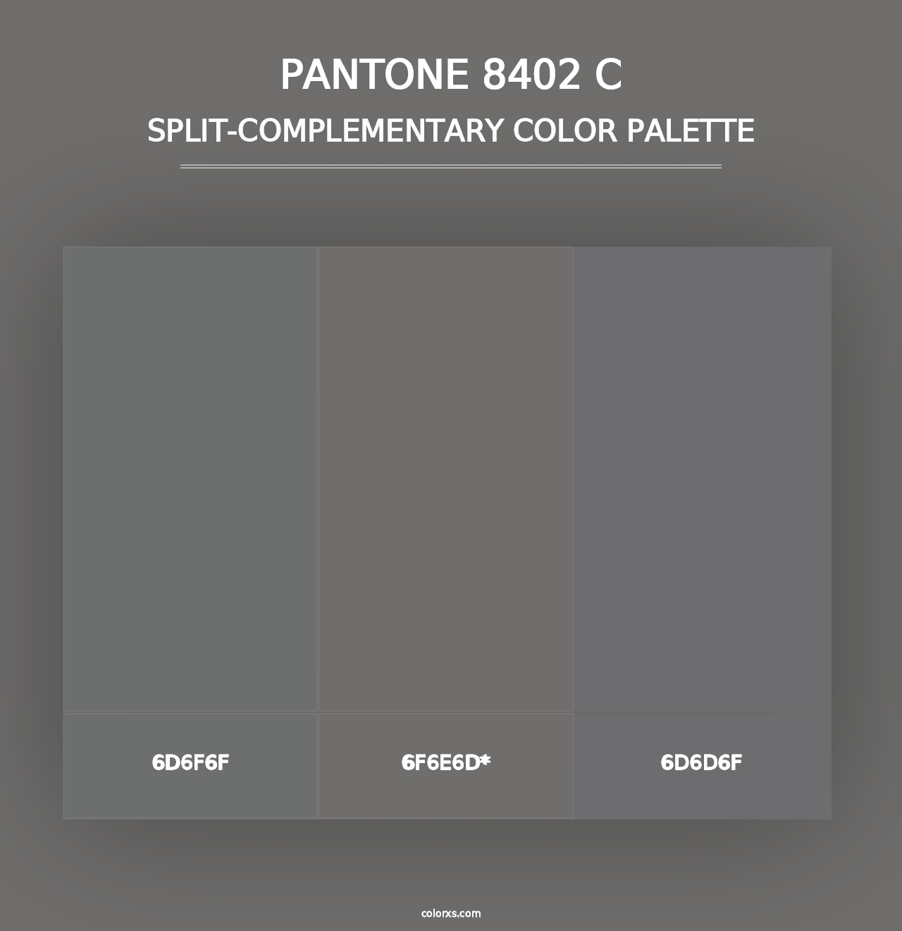 PANTONE 8402 C - Split-Complementary Color Palette