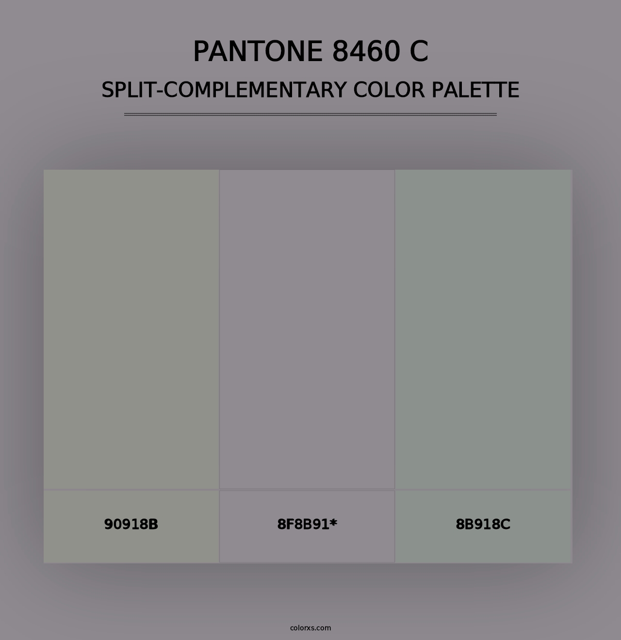 PANTONE 8460 C - Split-Complementary Color Palette