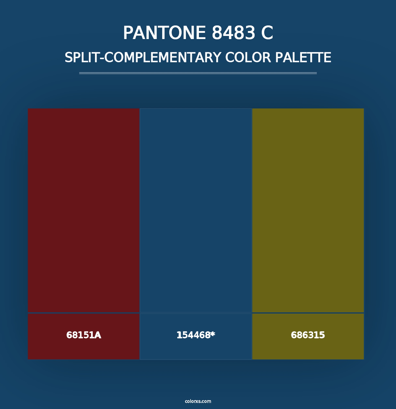 PANTONE 8483 C - Split-Complementary Color Palette