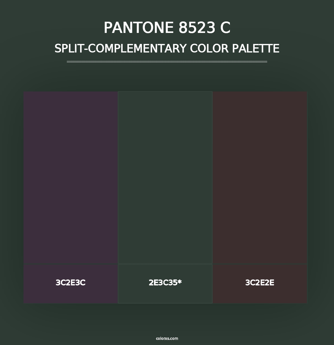 PANTONE 8523 C - Split-Complementary Color Palette