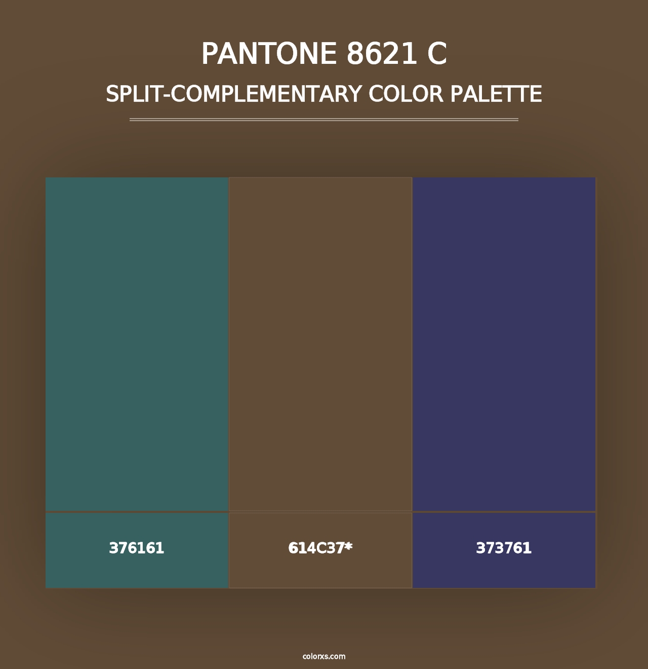 PANTONE 8621 C - Split-Complementary Color Palette