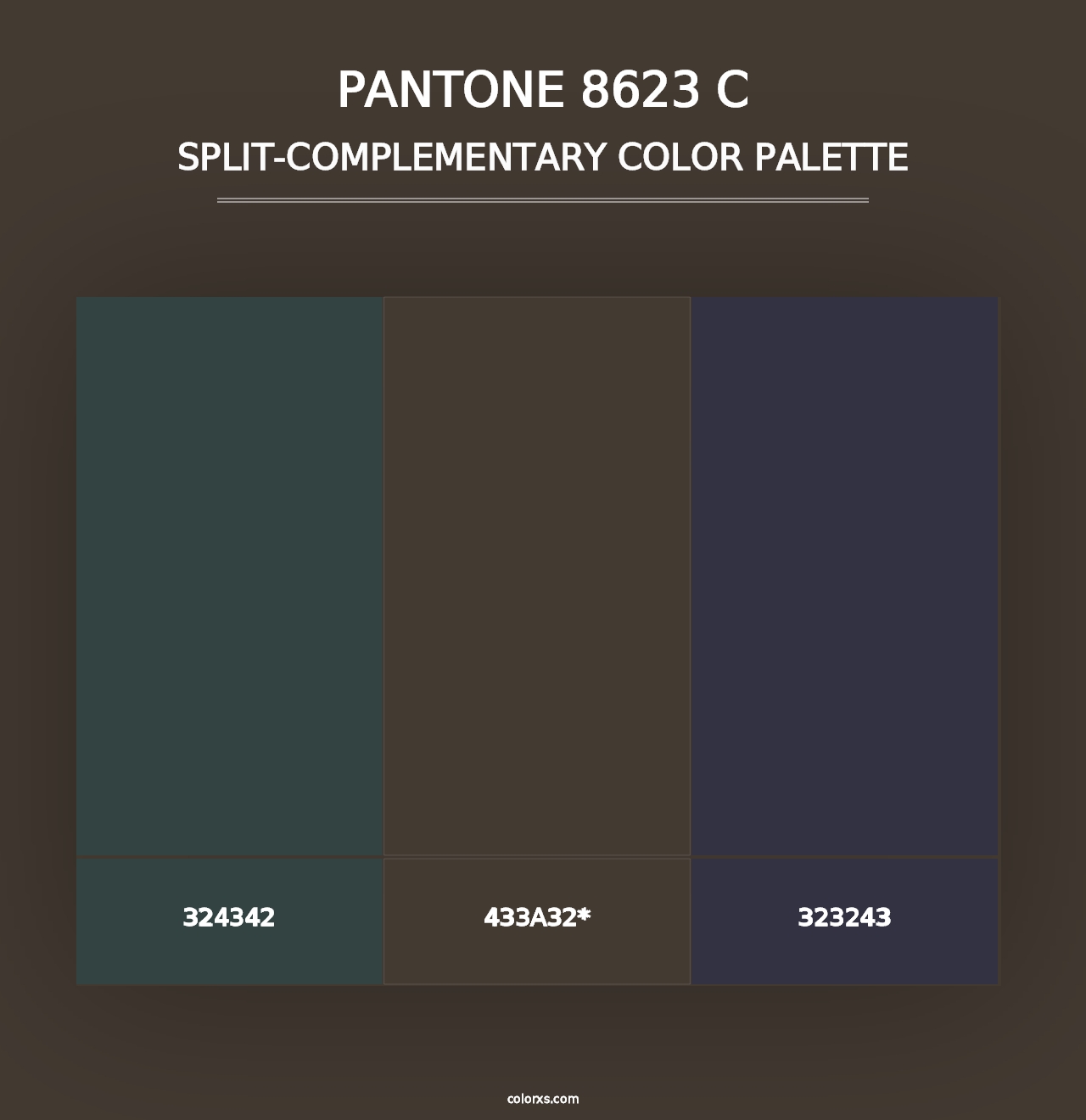 PANTONE 8623 C - Split-Complementary Color Palette