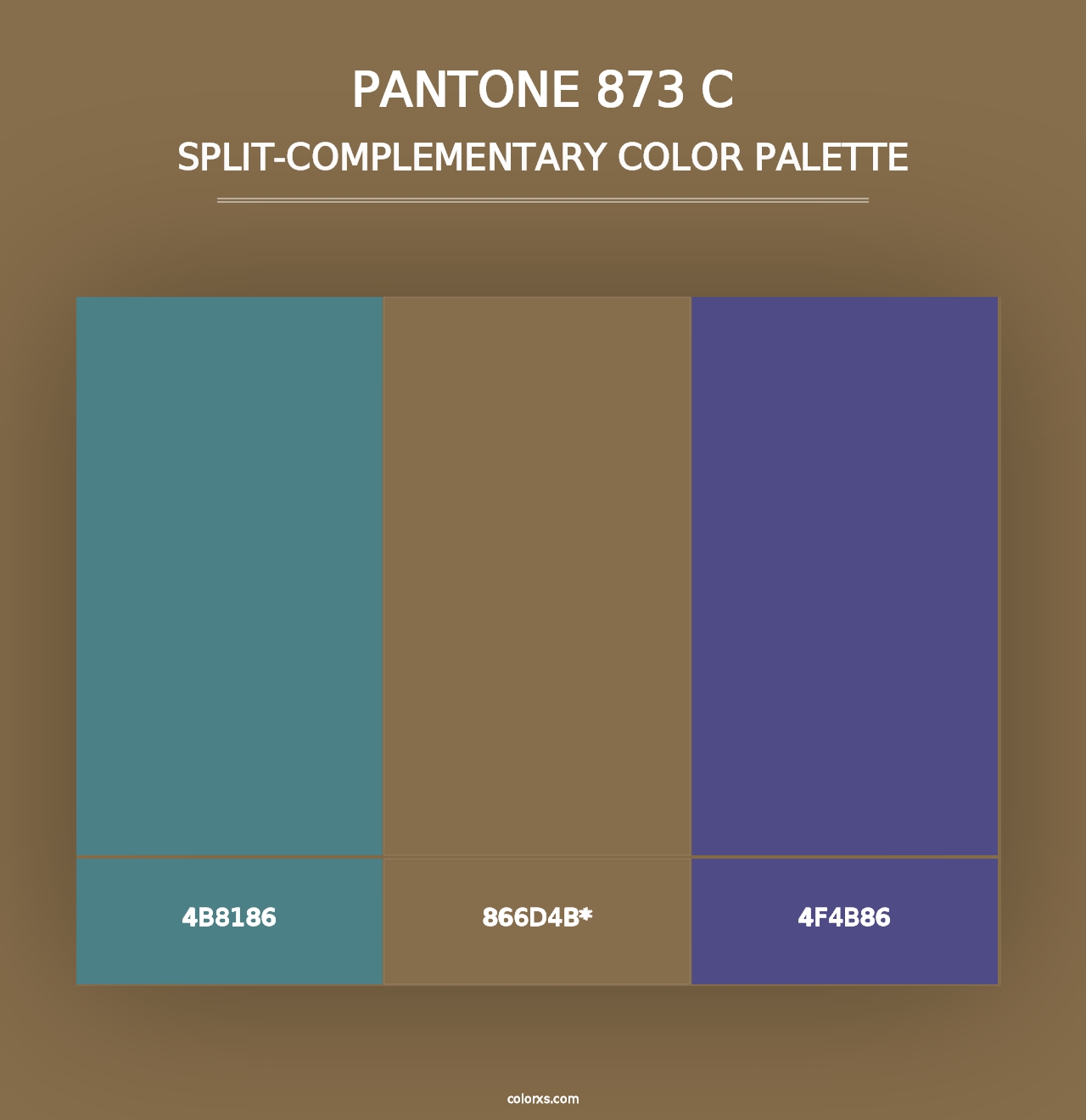 PANTONE 873 C - Split-Complementary Color Palette