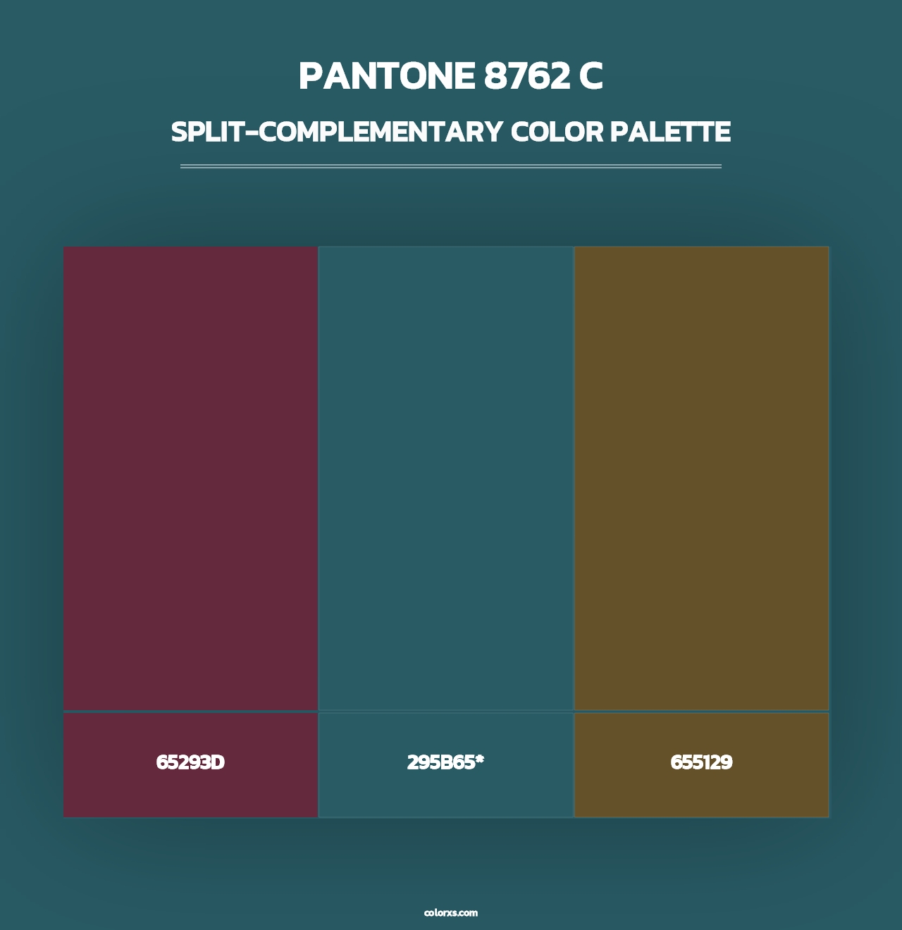 PANTONE 8762 C - Split-Complementary Color Palette