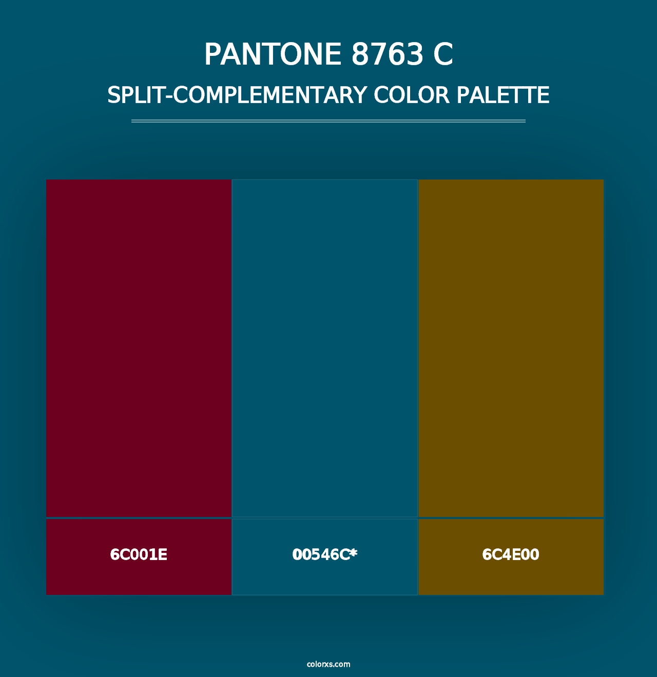 PANTONE 8763 C - Split-Complementary Color Palette