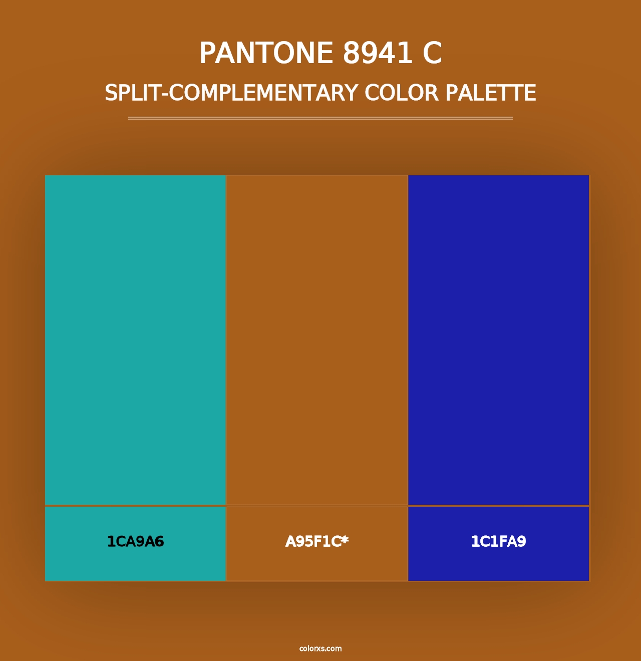 PANTONE 8941 C - Split-Complementary Color Palette