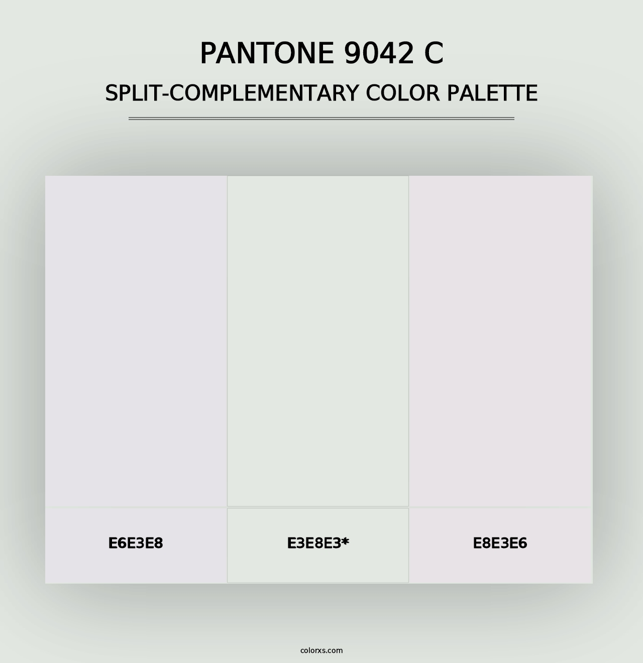 PANTONE 9042 C - Split-Complementary Color Palette