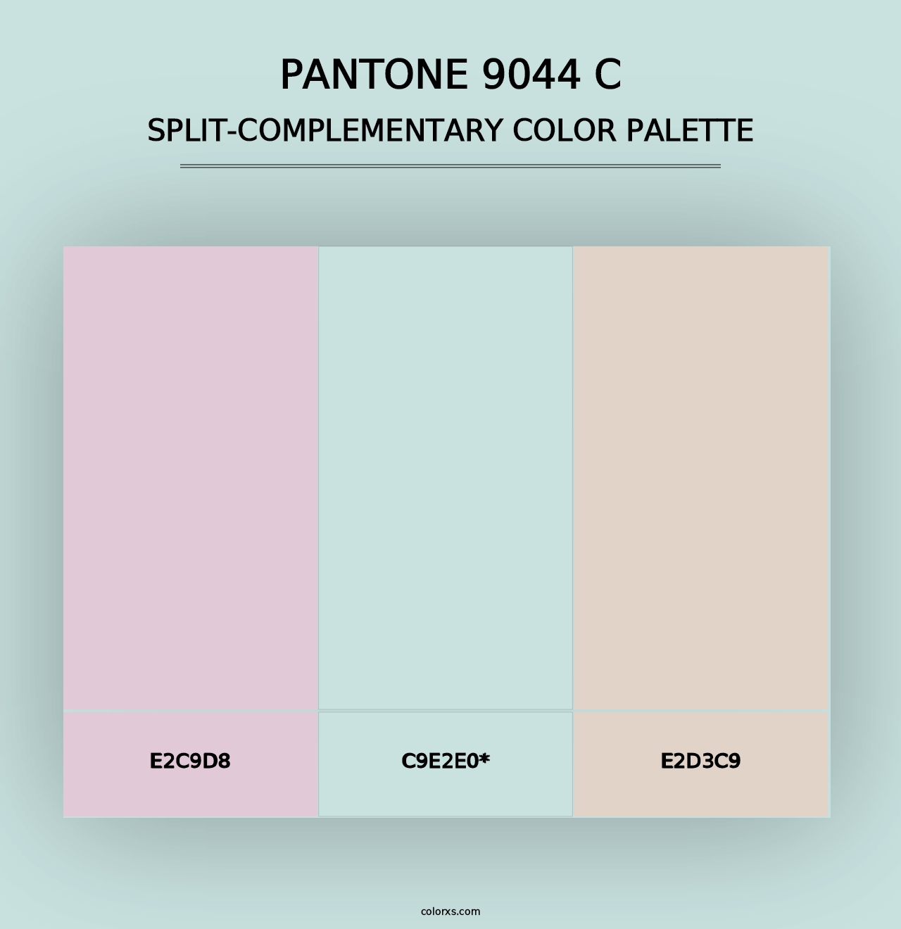 PANTONE 9044 C - Split-Complementary Color Palette