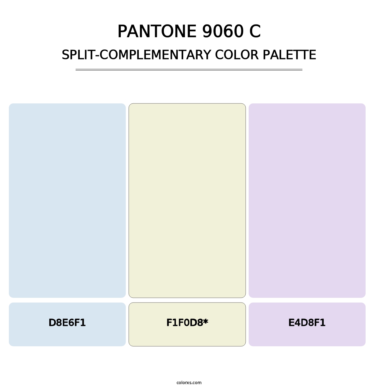 PANTONE 9060 C - Split-Complementary Color Palette