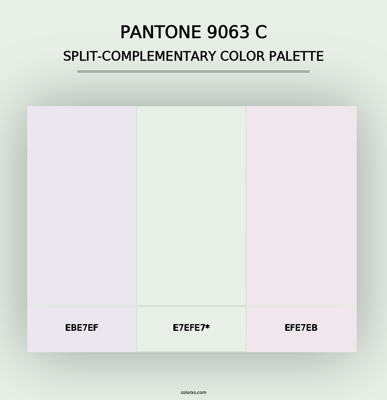 PANTONE 9063 C - Split-Complementary Color Palette