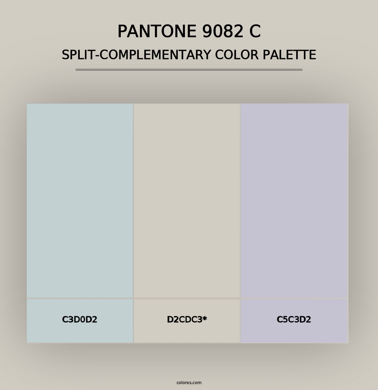 PANTONE 9082 C - Split-Complementary Color Palette