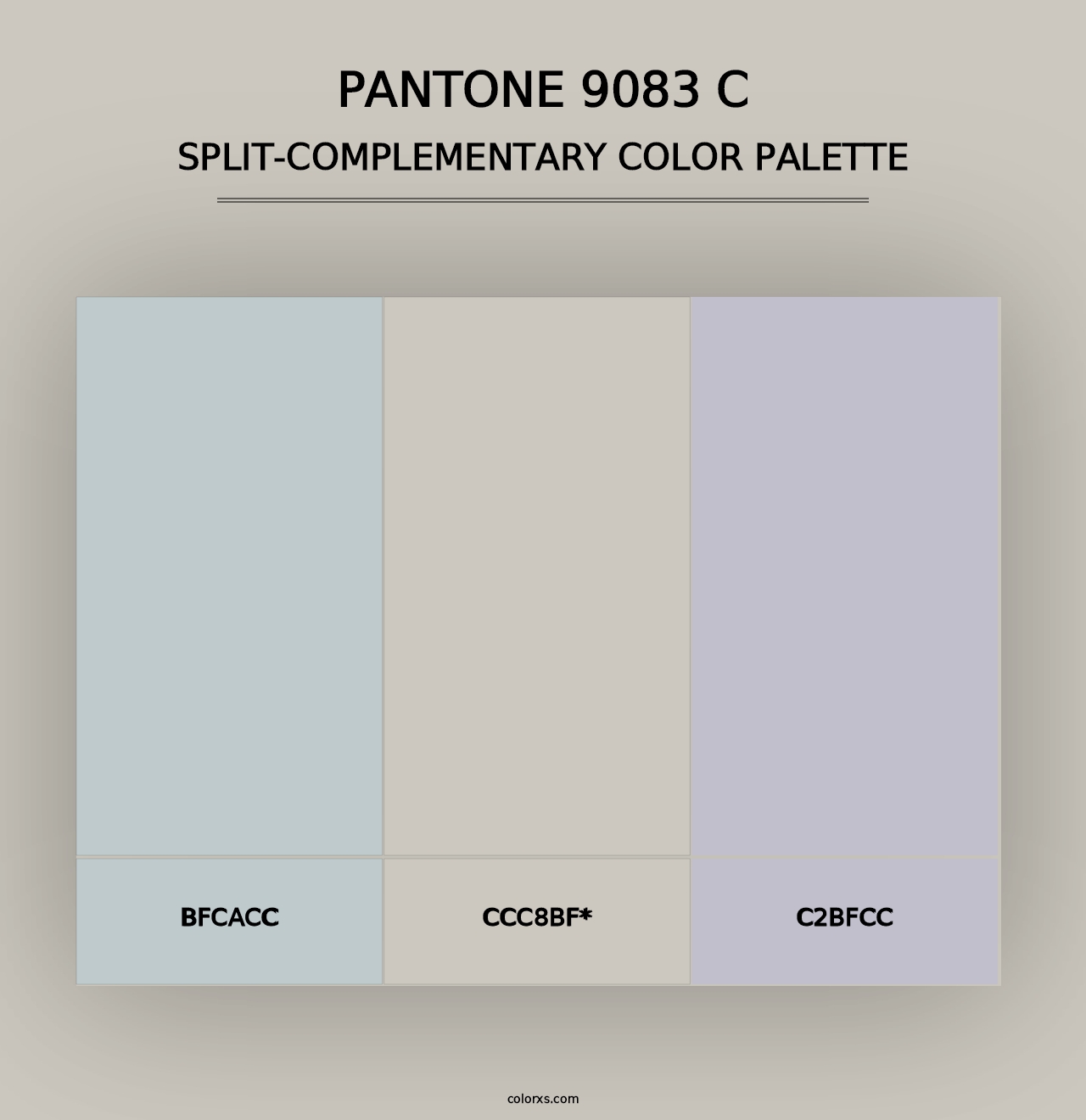 PANTONE 9083 C - Split-Complementary Color Palette