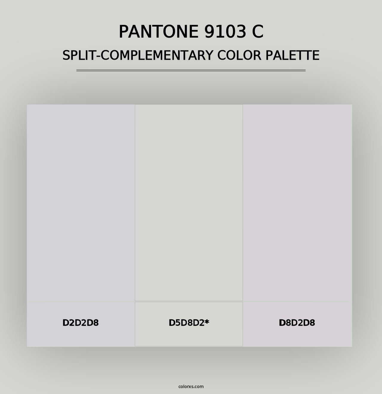 PANTONE 9103 C - Split-Complementary Color Palette