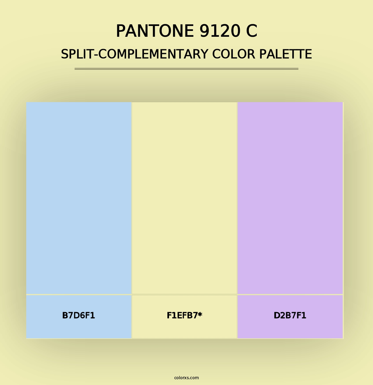 PANTONE 9120 C - Split-Complementary Color Palette