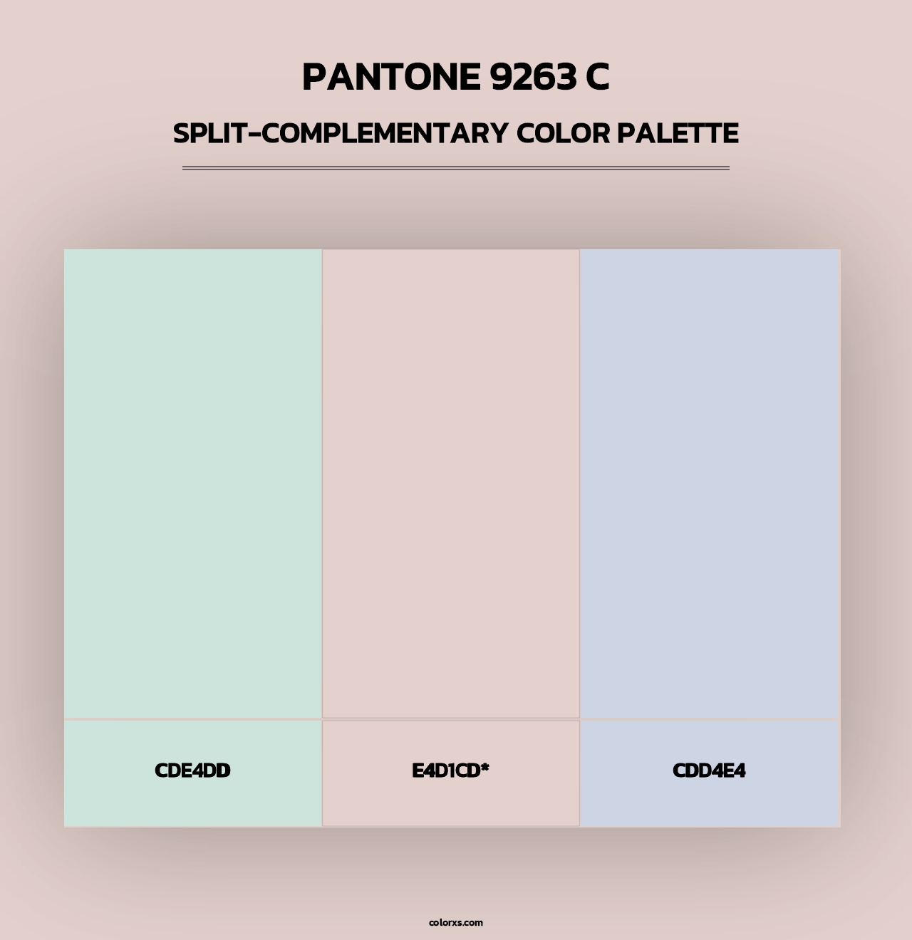 PANTONE 9263 C - Split-Complementary Color Palette