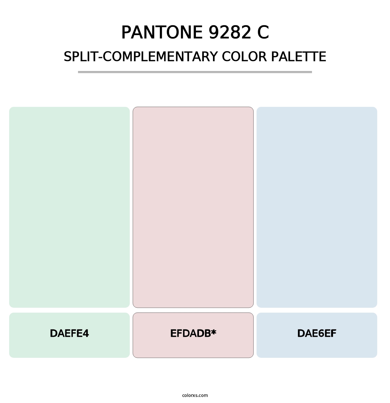 PANTONE 9282 C - Split-Complementary Color Palette