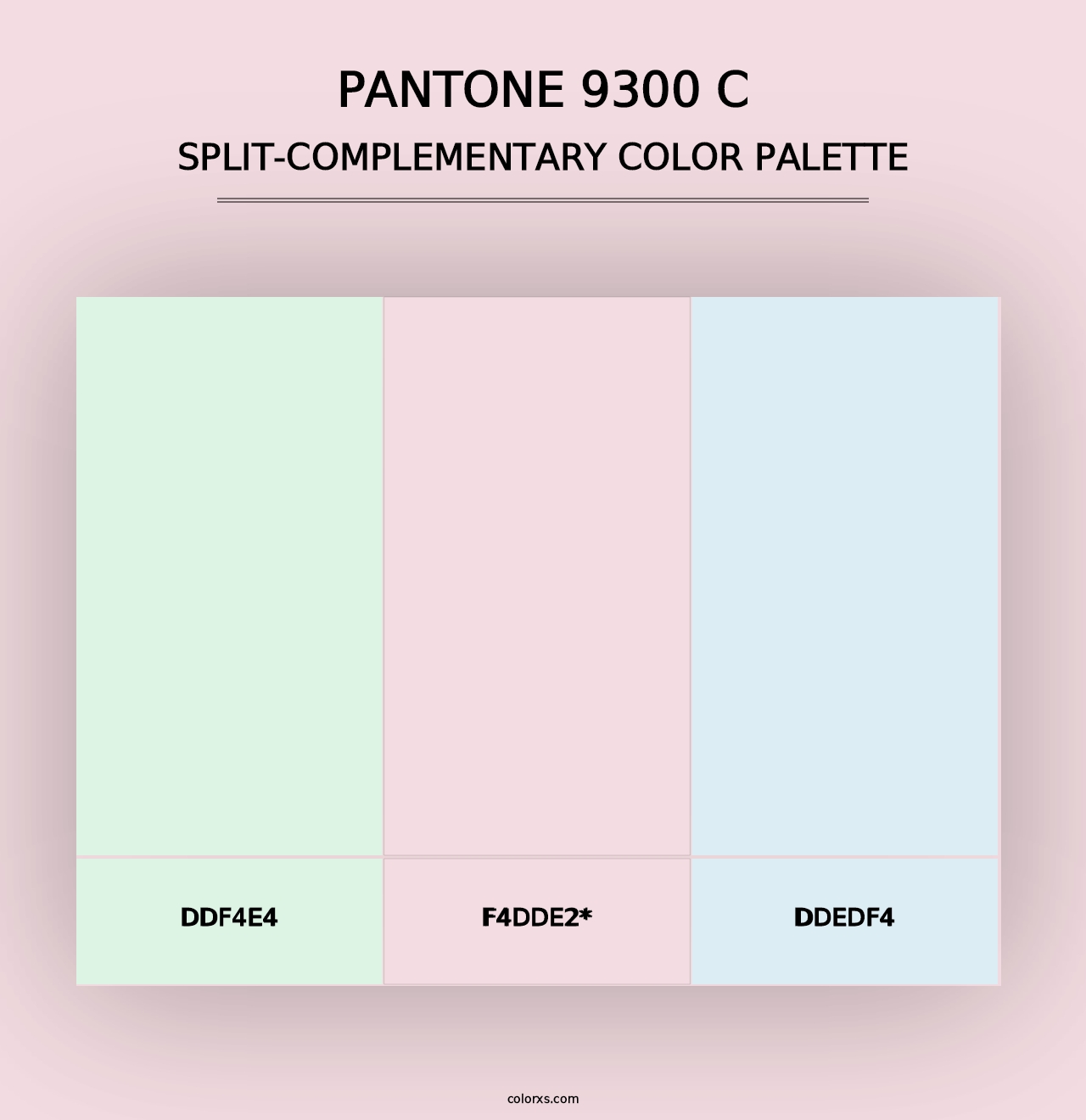 PANTONE 9300 C - Split-Complementary Color Palette