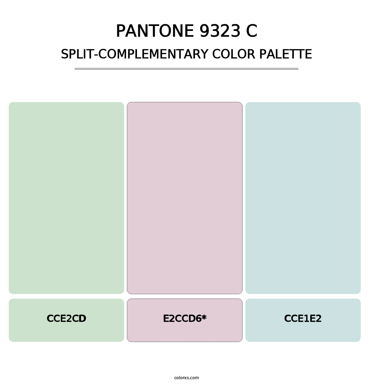 PANTONE 9323 C - Split-Complementary Color Palette