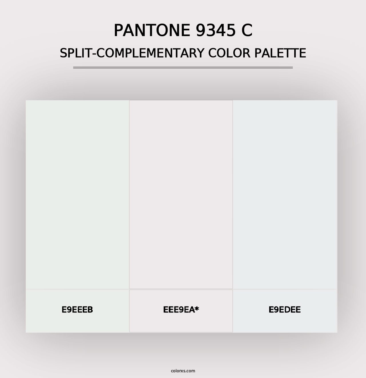 PANTONE 9345 C - Split-Complementary Color Palette