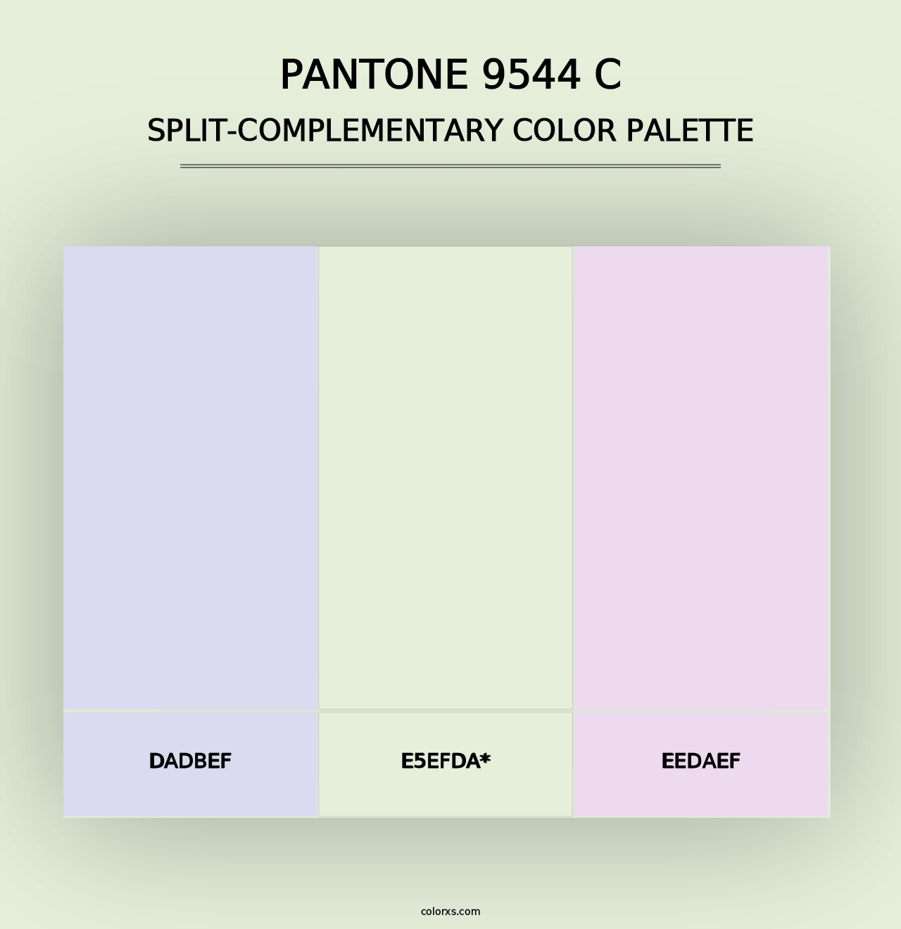 PANTONE 9544 C - Split-Complementary Color Palette