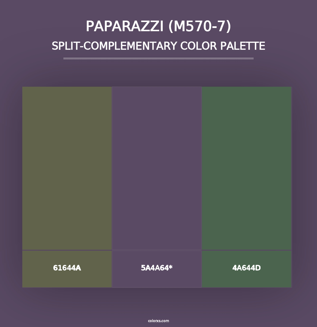 Paparazzi (M570-7) - Split-Complementary Color Palette