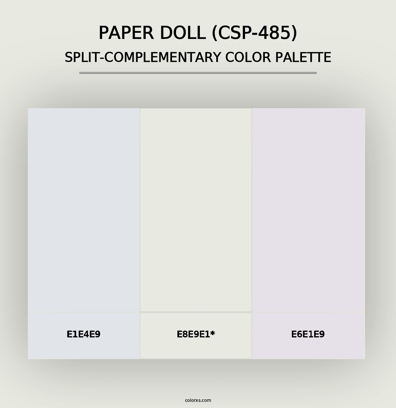 Paper Doll (CSP-485) - Split-Complementary Color Palette