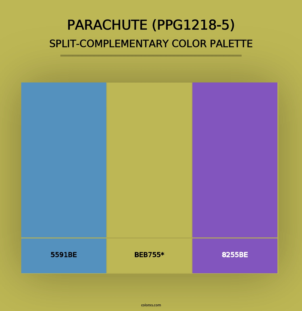 Parachute (PPG1218-5) - Split-Complementary Color Palette