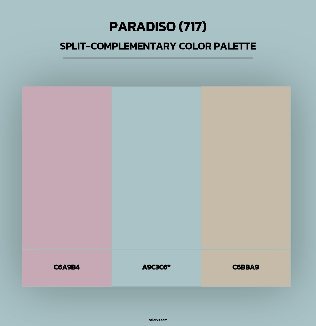 Paradiso (717) - Split-Complementary Color Palette